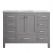 Gela 48 in. Furniture Style Vanity in Grey with Carrara White Marble Top and Undermount Sink