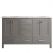 Gela 60 in. Furniture Style Vanity in Grey with Carrara White Marble Top and Undermount Sink