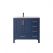 Shannon 36 in. Furniture Style Vanity in Royal Blue with Carrara White Quartz Top and Undermount Sink