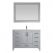 Shannon 48 in. Furniture Style Vanity in Paris Grey with Carrara White Quartz Top and Undermount Sink