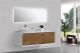 Fiona 48 in. Vanity in White Oak with Solid Surface Vanity Top in White with White Basin