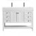 Pavia 48 in. Furniture Style Vanity in White with Acrylic Trough Sink in White