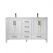 Shannon 60 in. Furniture Style Vanity in White with Carrara White Quartz Top and Double Undermount Sinks